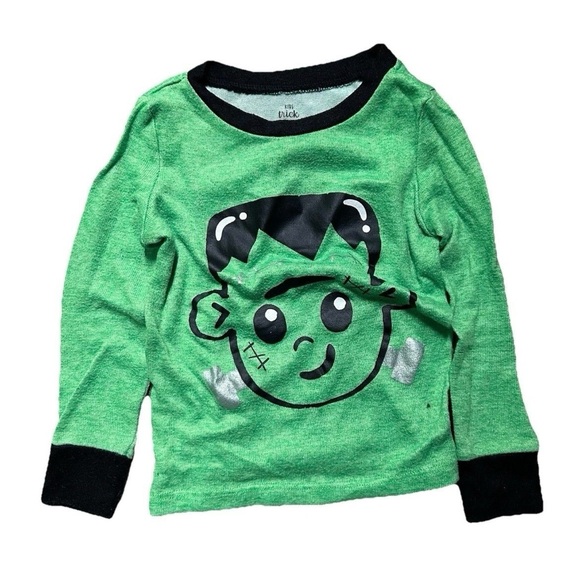 Tahari Kids Halloween Footie Set - Green & Orange & Black - Picture 5 of 6